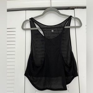 Lulu lemon cropped mesh tank